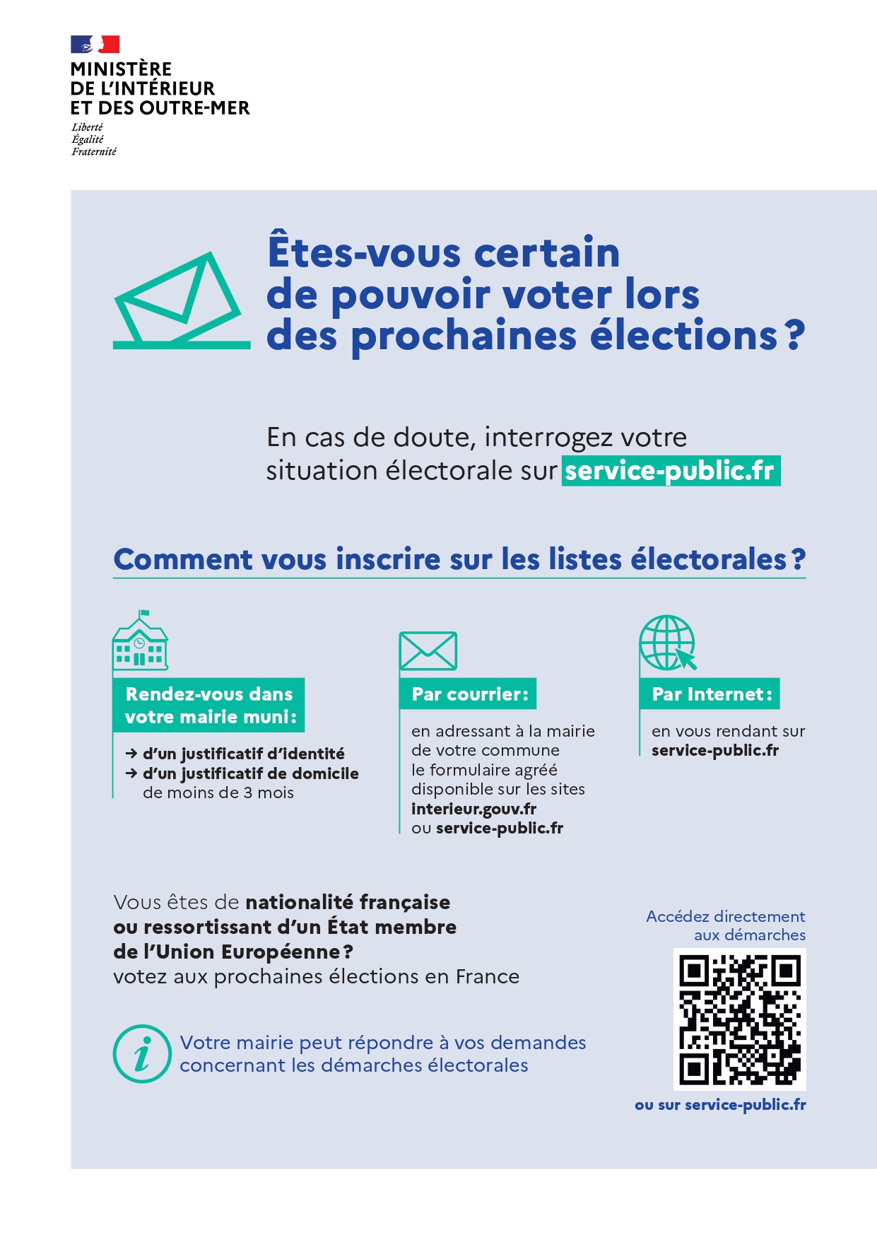 Election Affiche inscriptions LE
